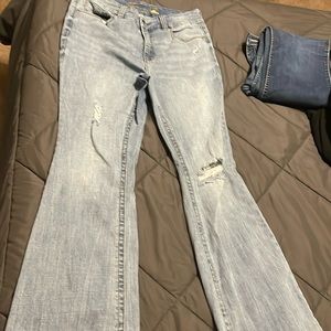 Women’s Seven distressed jeans. Bootcut. Size 14